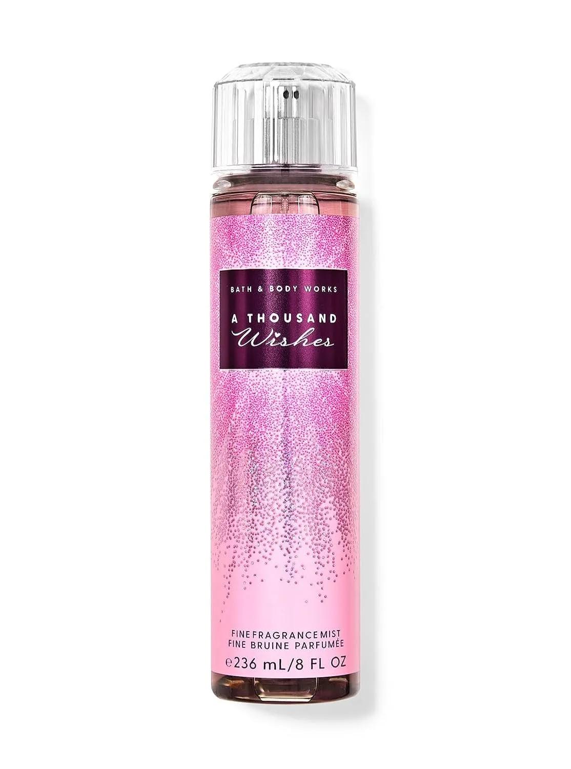 Bath & Body Works A Thousand Wishes Fine Fragrance Mist | For Women | Long Lasting | Light & Refreshing | Layerable Body Spray for Women | Dermatologist tested | Infused with Essential Oils | 236 ml / 8 fl oz