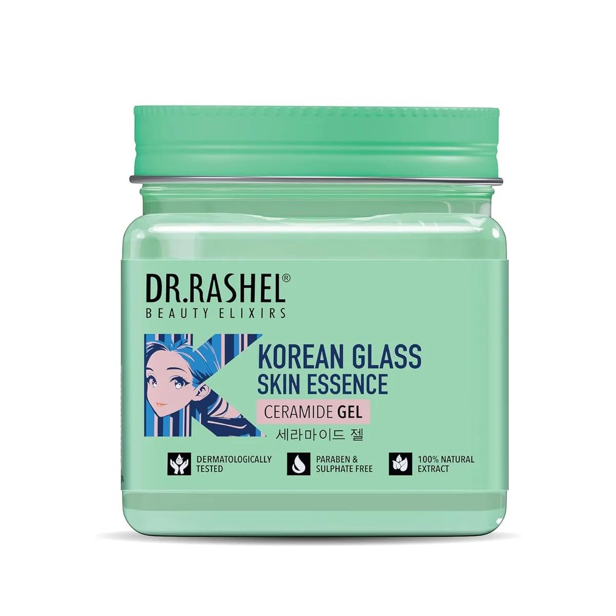 DR.RASHEL Korean Glass Skin Essence Gel, Lightweight Hydrating for Radiant, Smooth Skin | Soothing, Pore-Minimizing Formula with Hyaluronic Acid & Vitamin C for Bright, Clear Complexion, 1 Count