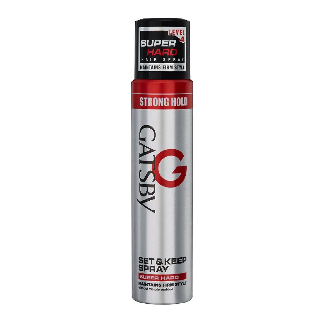 Gatsby Set & Keep Hair Spray - Super Hard, 250ml