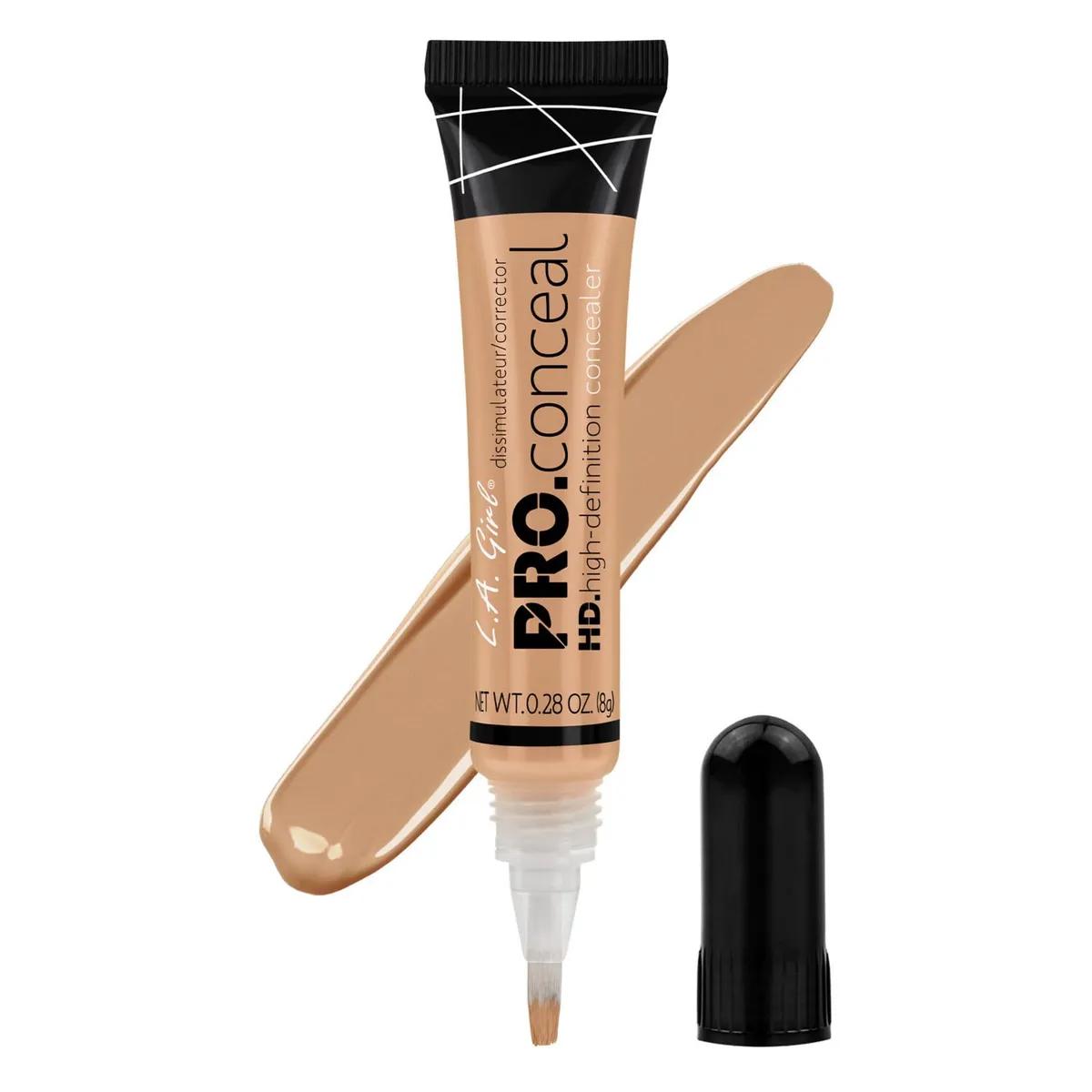 L.A. Girl- Hd Pro Conceal -Light Tan Cream | Soft Brush Tip For Easy Application | Crease Resistant | Blendable And Buildable Formula | Concealer Provides Natural Coverage | 8 G