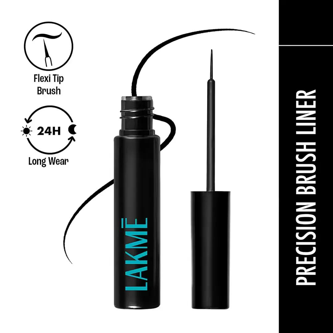 Lakme 9 to 5 Eyeconic Liquid Eyeliner Smudgeproof Waterproof Lasts upto 24 Hrs - Black (4.5 ml)