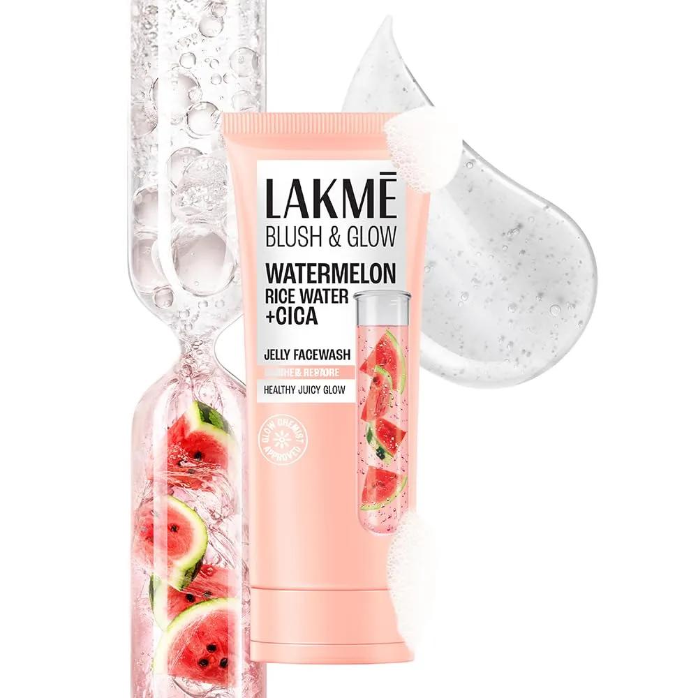 Lakme Blush & Glow Jelly Facewash With Watermelon Rice Water
