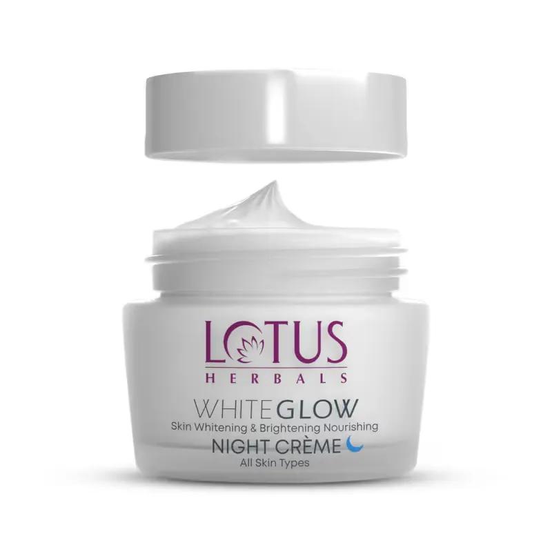 Lotus Herbals Whiteglow Skin Whitening & Brightening Nourishing Night Creme for All Skin Types