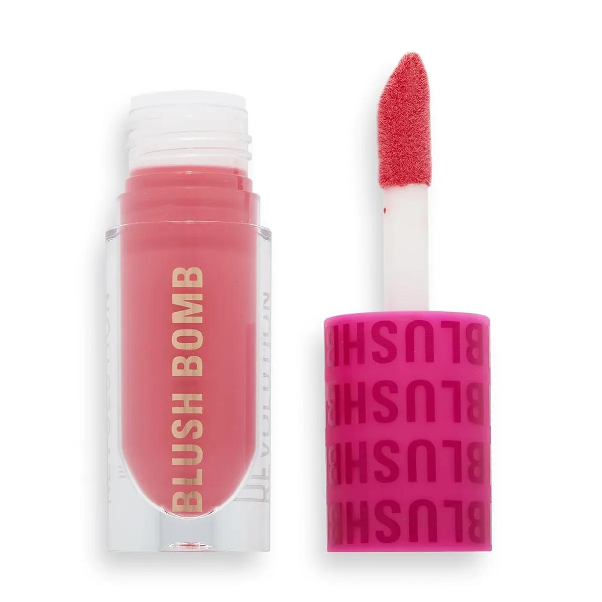 Makeup Revolution Blush Bomb Cream Blusher - Savage Coral (4.6ml)