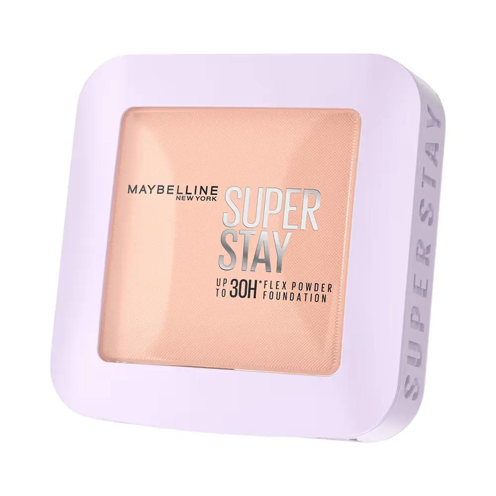 Maybelline New York Super Stay Flex Powder Foundation Compact-30H Full Cover-for Oily Skin - 115