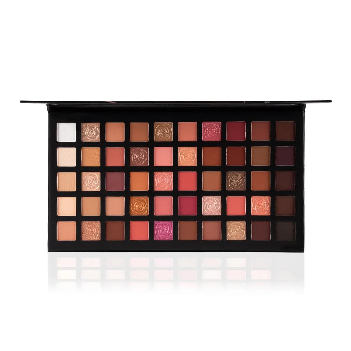 PAC Rock & Rose Eyeshadow Palette | Blendable Mattes | Shimmers & Chromes | Perfect Transition Shades