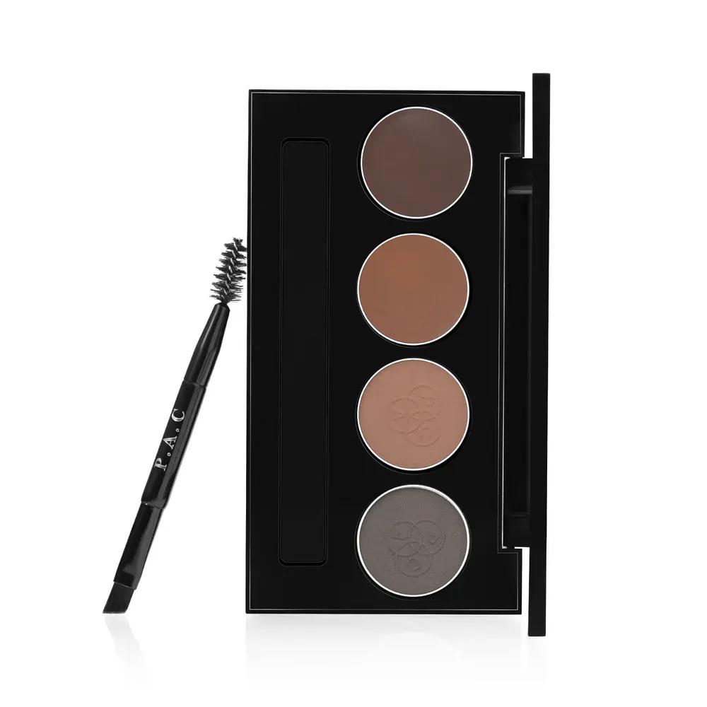 PAC SuperBrowww Palette X4 01 Arch My Brows -Cream & Powder Formula Natural Shades Seamless Blending