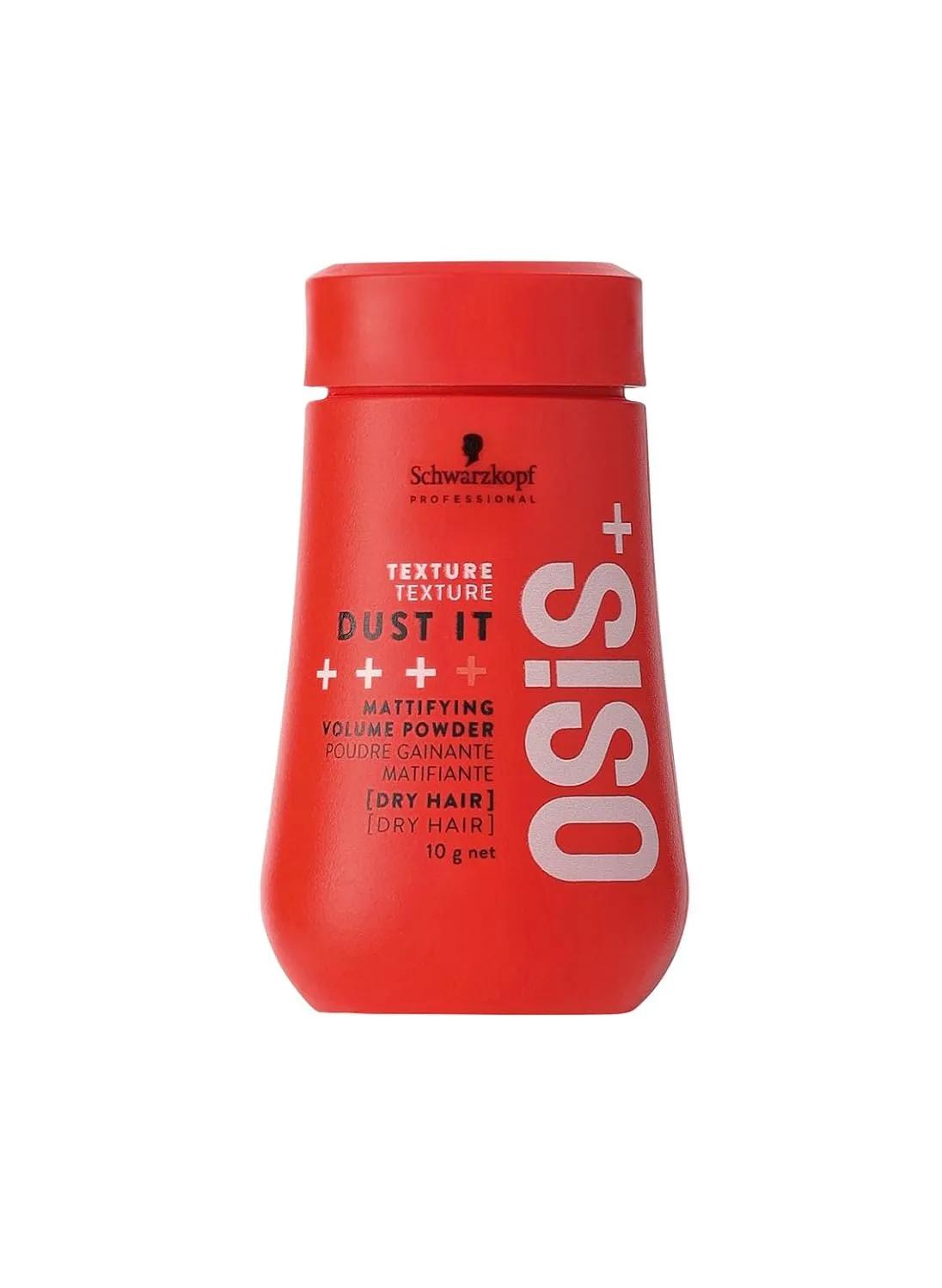 Schwarzkopf Professional OSiS+ Dust It Mattifying Powder | Volumizing & Texturizing Hair Powder for Men & Women | Long-Lasting Hold with Natural Matte Finish | Professional Hair Styling - 10 Gram