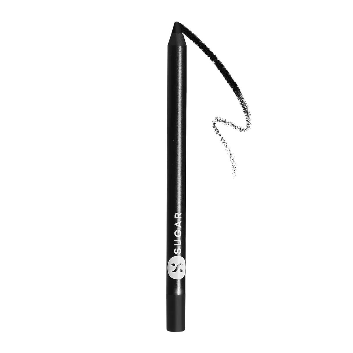 SUGAR Cosmetics Stroke Of Genius Heavy-Duty Kohl with Sharpner | Long Lasting, Smudge Proof & Waterproof Kajal Pencil | Matte Finish | 1.2gm - 01 Back To Black (Black)